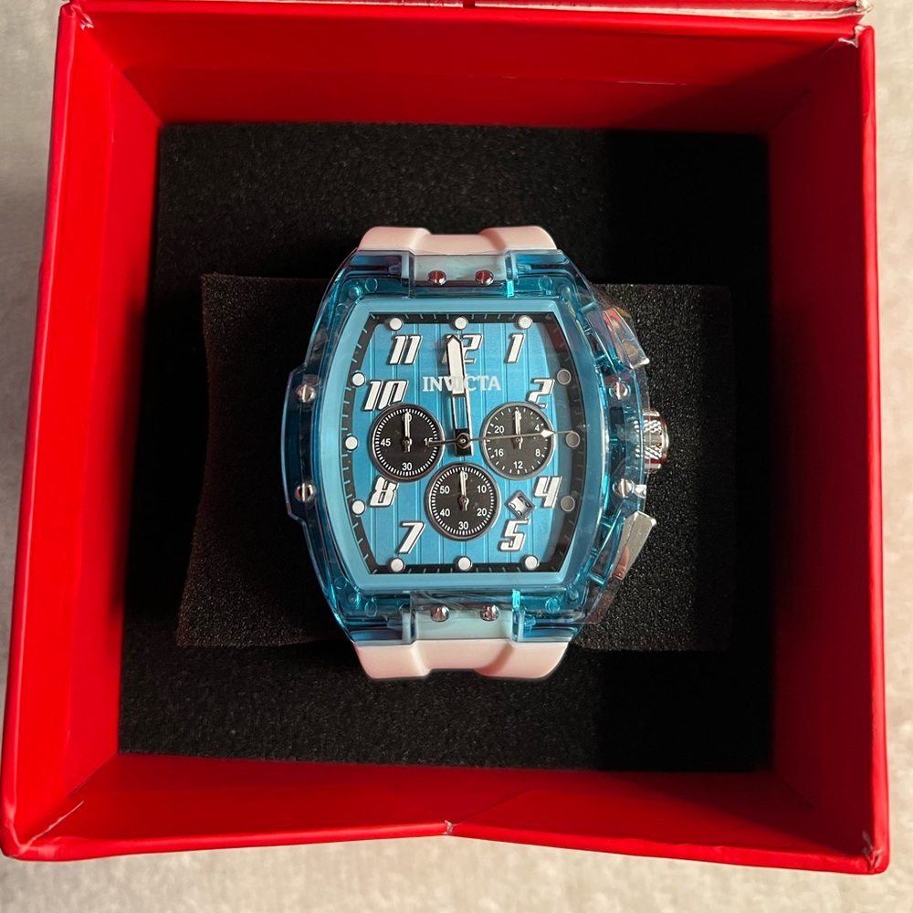 Invicta S1 Rally Kinesia Anatomic Men’s Watch-47mm MOD-50085 Blue(NWT) Custom!!!